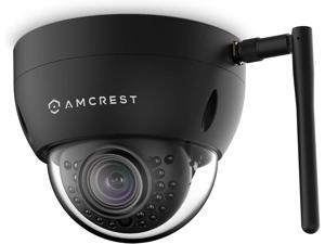Amcrest ProHD Fixed Outdoor 3-Megapixel Wi-Fi Vandal Dome IP Security Camera, Black