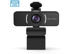 Amcrest 1080P Webcam with Microphone & Privacy Cover, Web Cam USB Camera, Computer HD Streaming Webcam for PC Desktop & Laptop w/Mic, Wide Angle Lens & Large Sensor for Superior Low Light (AWC205)