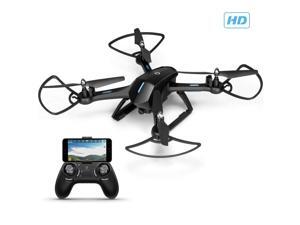 Amcrest A6-B Skyview Pro WiFi Drone with Camera HD 1.3MP FPV Quadcopter, RC + 2.4ghz WiFi Helicopter w/Remote Control, Headless Mode, Smartphone (Black)