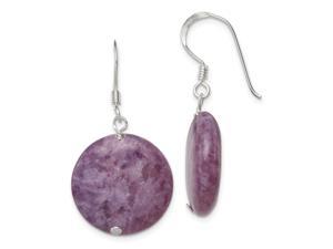 925 Sterling Silver Purple Lepidolite Earrings