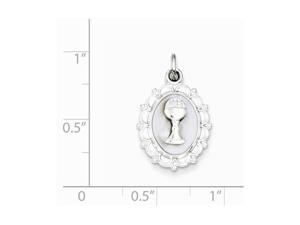 925 Sterling Silver Four Leaf Clover /& Wishbo Charm Pendant 21mm x 16mm