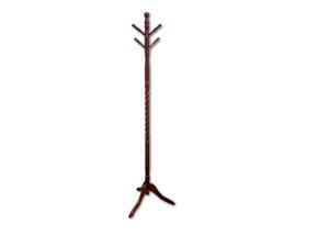 ORE International Twist Cherry Wooden Coat Rack, Cherry Finish - N10061-CH ORE International Twist Cherry Wooden Coat Rack, Cherry Finish - N10061-CH