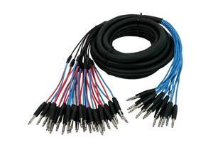 Elite Core IS163215 15' Insert Snake Cable 16 TRS to 32 1/4 in Elite Core IS163215 15' Insert Snake Cable 16 TRS to 32 1/4 in