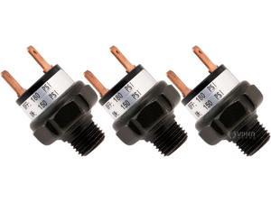 Vixen Horns 90-115 PSI Air Sealed//Waterproof Pressure Switch with Wire Leads Tank Mount Type 1//4 NPT 12V//24V for Train//Air Horn VXA7115L