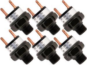 Vixen Horns 90-115 PSI Air Sealed//Waterproof Pressure Switch with Wire Leads Tank Mount Type 1//4 NPT 12V//24V for Train//Air Horn VXA7115L
