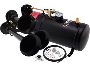 Heavy Duty ABS Air Horn Black Single Trumpet Vixen Horns Train Horn for Truck//Car Super Loud dB Extra Large Fits Vehicles Like Semi//Pickup//Jeep//RV//SUV VXH1909XB
