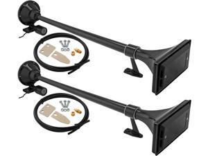 Extra Large Super Loud dB Vixen Horns Train Horn for Truck//Car Fits Vehicles Like Semi//Pickup//Jeep//RV//SUV VXH1909XB Heavy Duty ABS Air Horn Black Single Trumpet