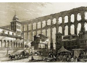Ancient Roman Aqueduct in Segovia Spain Poster Print by Science Source (24 x 18) Ancient Roman Aqueduct in Segovia Spain Poster Print by Science Source (24 x 18)