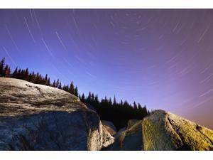 Star Trails Over Rocks In Saguenay-St Lawrence Marine Park Ile-Aux-Lievres Quebec Canada Poster Print (18 x 12) Star Trails Over Rocks In Saguenay-St Lawrence Marine Park Ile-Aux-Lievres Quebec Canada Poster Print (18 x 12)