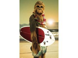 Star Wars Chewbacca Chewbacca - Surf Board Poster Print (24 x 36)