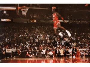 Michael Jordan Slam Dunk Poster Print (36 x 24) Michael Jordan Slam Dunk Poster Print (36 x 24)