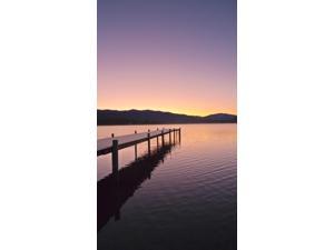 Sunrise Over A Dock In Lake Whatcom During Winter Bellingham Washington Usa Poster Print (10 x 18)