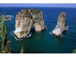 Asia, Lebanon, Beirut, Coastal Pigeon Rocks Poster Print by Steve Roxbury (36 x 24) Asia, Lebanon, Beirut, Coastal Pigeon Rocks Poster Print by Steve Roxbury (36 x 24)