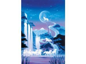 White Unicorn Falls Poster Print by Robin Koni (12 x 6) White Unicorn Falls Poster Print by Robin Koni (12 x 6)