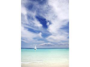 Mexico Yucatan Peninsula Sailboat Sailing On Turquoise Water Poster Print (12 x 17) Mexico Yucatan Peninsula Sailboat Sailing On Turquoise Water Poster Print (12 x 17)