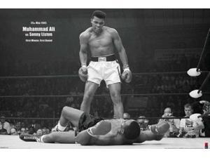 Muhammad Ali VS Sonny Liston First Minute First Round Poster Print (36 x 24)