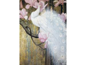Peacock with Magnolia Poster Print by Jessie Botke (18 x 24) Peacock with Magnolia Poster Print by Jessie Botke (18 x 24)