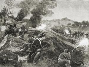 The British Retreating From Lexington. Battle Of Lexington And Concorde April 1775. From The Book A Brief History Of The