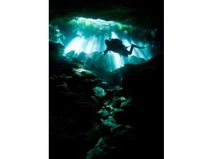 A cavern diver enters the Taj Mahal cenote system on Mexicos Yucatan Peninsula Poster Print by Karen DoodyStocktrek Images (11 x 17) A cavern diver enters the Taj Mahal cenote system on Mexicos Yucatan Peninsula Poster Print by Karen DoodyStocktrek Images (11 x 17)