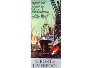 The Port of Liverpool advertising brochure c1925 Poster Print by Port of Liverpool (18 x 24)