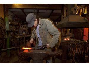 Blacksmith Wayne Suhrbier pounds heated metal into shapes at the Kentuck Arts Center in Tuscaloosa Alabama Poster Print by Carol Highsmith (18 x 24) Blacksmith Wayne Suhrbier pounds heated metal into shapes at the Kentuck Arts Center in Tuscaloosa Alabama Poster Print by Carol Highsmith (18 x 24)