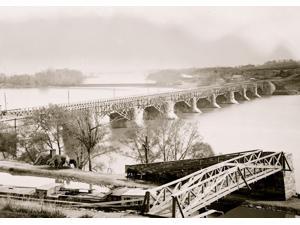 Washington DC Closer view of Aqueduct Bridge with Chesapeake and Ohio Canal in foreground Poster Print (18 x 24) Washington DC Closer view of Aqueduct Bridge with Chesapeake and Ohio Canal in foreground Poster Print (18 x 24)