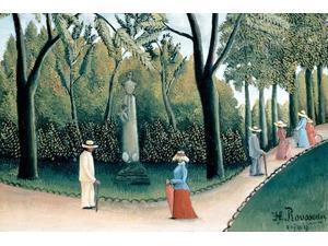 Luxembourg Gardens - Monument to Chopin Poster Print by Henri Rousseau (18 x 24) Luxembourg Gardens - Monument to Chopin Poster Print by Henri Rousseau (18 x 24)