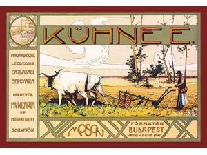 The Kuhnee company Hungarys oldest agricultural machine works Moson Budapest   ?rp?d?s posters achieved success in Hungary and internationally His work was famously featured in the monthly magazine Th