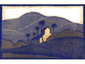 Woodblock print by Frank Redlinger (1885-1951) who was known for graphic art primarily focused on the West Born in Missouri on Dec 25 1885 After 1931 Redlinger had studios in Abilene TX and Los Ange Woodblock print by Frank Redlinger (1885-1951) who was known for graphic art primarily focused on the West Born in Missouri on Dec 25 1885 After 1931 Redlinger had studios in Abilene TX and Los Ange