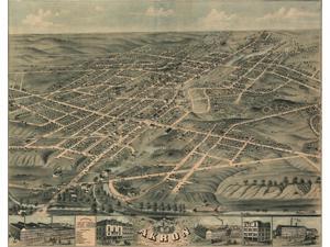 Birds eye view of the city of Akron Summit County Ohio 1870 Poster Print (18 x 24) Birds eye view of the city of Akron Summit County Ohio 1870 Poster Print (18 x 24)