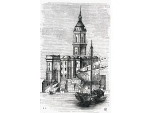 View Of Malaga Cathedral From The Port 19Th Century Print From The Viaje Ilustrado Mlaga Costa Del Sol Spain Poster Print (12 x 19) View Of Malaga Cathedral From The Port 19Th Century Print From The Viaje Ilustrado Mlaga Costa Del Sol Spain Poster Print (12 x 19)