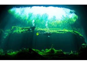 Two scuba divers in the cenote system on the Yucatan Peninsula of Mexico Poster Print by Karen DoodyStocktrek Images (17 x 11) Two scuba divers in the cenote system on the Yucatan Peninsula of Mexico Poster Print by Karen DoodyStocktrek Images (17 x 11)