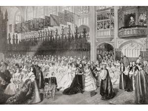 The Royal Wedding between Albert Edward Prince of Wales future King Edward VII and Alexandra of Denmark at St Georges Chapel Windsor Enlgand March 10 1863 From Edward VII His Life and Times published The Royal Wedding between Albert Edward Prince of Wales future King Edward VII and Alexandra of Denmark at St Georges Chapel Windsor Enlgand March 10 1863 From Edward VII His Life and Times published