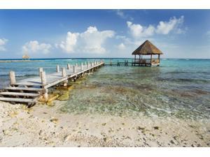Mexico Yucatan Peninsula Tulum Pier Over Turquoise Ocean Poster Print (19 x 12) Mexico Yucatan Peninsula Tulum Pier Over Turquoise Ocean Poster Print (19 x 12)