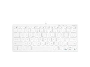 Macally Compact USB Wired Keyboard for Mac and PC