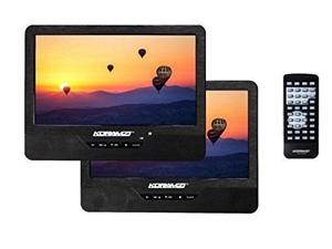 koramzi pdvddk95 portable 9" dual screen one dvd with rechargeable battery / ac adapter / av in / card reader / remote control / car adapter / ir transmitter ready / usb / headrest mounting kit koramzi pdvddk95 portable 9" dual screen one dvd with rechargeable battery / ac adapter / av in / card reader / remote control / car adapter / ir transmitter ready / usb / headrest mounting kit