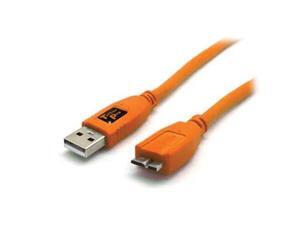 Tether Tools 15 Ft TetherPro USB 3.0 Male A to Micro-B Cable (Hi-Visibility Ora Tether Tools 15 Ft TetherPro USB 3.0 Male A to Micro-B Cable (Hi-Visibility Ora