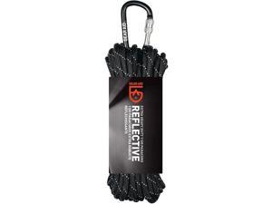 Gear Aid 50 ft. Extra Heavy Duty 1100 Paracord with Carabiner - Black/Reflective