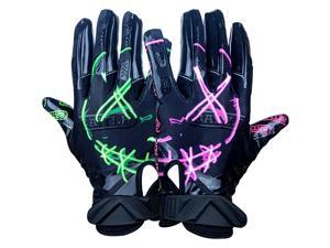 Pink Battle Sports Science Youth Money Man 2.0 Ultra-Stick Football Gloves 