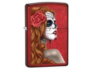 Zippo Day of The Dead Candy Apple Red Pocket Lighter Zippo Day of The Dead Candy Apple Red Pocket Lighter