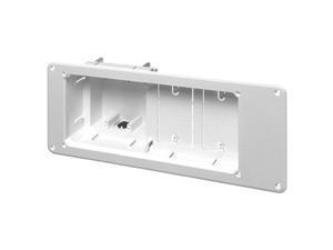 Arlington Industries - TVB613 - Recessed TV Box - For Power & Low Voltage - 4 Gang - White Arlington Industries - TVB613 - Recessed TV Box - For Power & Low Voltage - 4 Gang - White