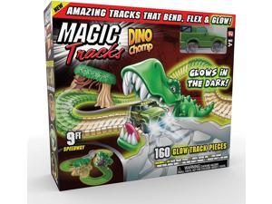 As Seen On Tv Ontel Magic Tracks Dino Chomp Glow In The Dark Racetrack Set