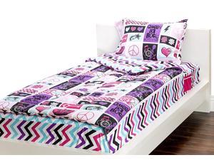 As Seen on TV ZIPIT Bedding Set, Rock Princess(Twin) Two Pack