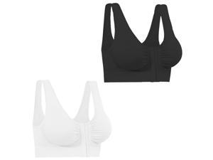 Miracle Bamboo Comfort Bra Deluxe  - Med. (35"-37" )- Set of 2