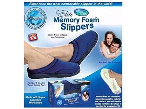 Elite Comfort Pedic Memory Foam Slippers- Extra Large (M 10.5-12) Elite Comfort Pedic Memory Foam Slippers- Extra Large (M 10.5-12)