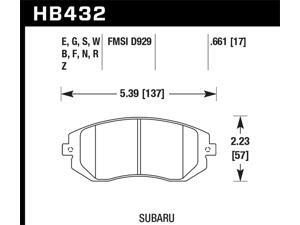Hawk Performance HB432N.661 Disc Brake Pad Hawk Performance HB432N.661 Disc Brake Pad