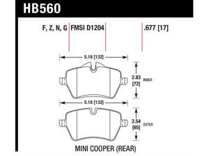 Hawk Performance HB560N.677 Disc Brake Pad Hawk Performance HB560N.677 Disc Brake Pad