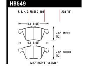 Hawk Performance HB549N.702 Disc Brake Pad Hawk Performance HB549N.702 Disc Brake Pad
