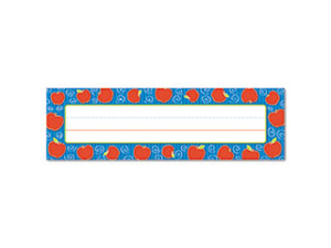 Desk Nameplates, Apples, 9 1/2" x 3", 36/Set Desk Nameplates, Apples, 9 1/2" x 3", 36/Set