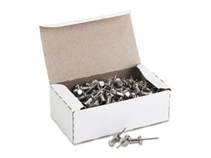 Aluminum Head Push Pins, Aluminum, Silver, 5/8", 100/Box CPAL5 Aluminum Head Push Pins, Aluminum, Silver, 5/8", 100/Box CPAL5